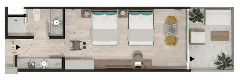 Apartasuite Le Medic 40m2